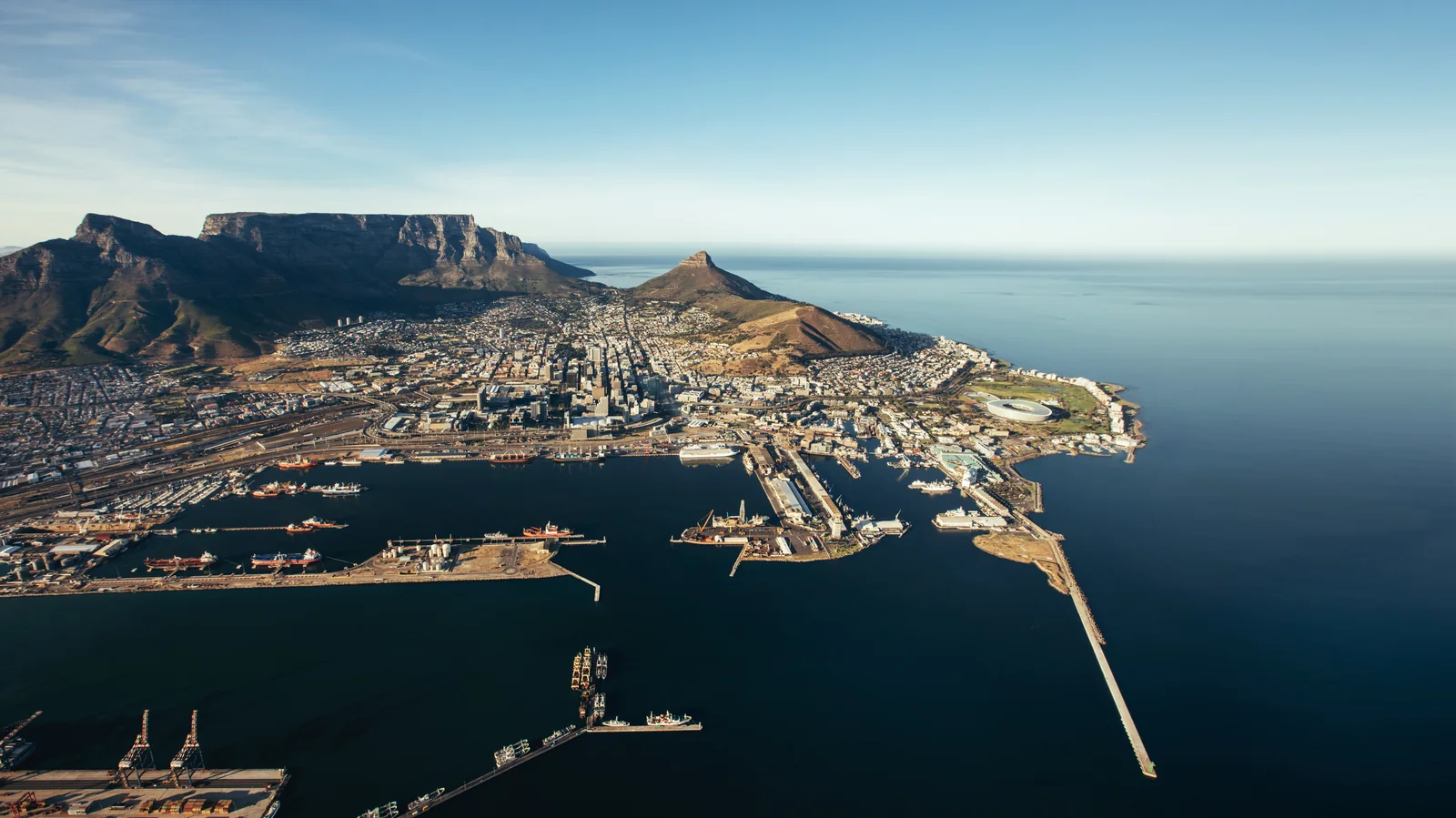 Cape Town waterfront and harbour